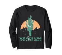 We Can Hug It's Your Call Cute Funny Cactus Lover Maglia a Manica