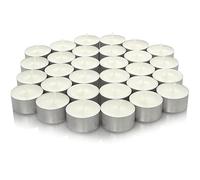 We Can Source It Ltd - Bianco Senza Profumazione 8 Ore Burn Lumini - Grande Autonomia.