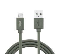 WE Cavo in silicone da USB a Micro USB, 2 metri, USB 2.0, ricarica e trasferimento dati fino a 480 Mbps - Verde Khaki - Nouvo