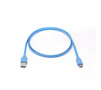 WE Cavo piatto da USB-C a USB da 1 m per Samsung S8/S9/S10, MacBook Pro, Google Pixel/Chromebook, Huawei P20/P30 Xiaomi - Blu - Nouvo