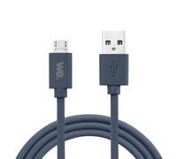 WE Cavo USB-Micro USB in silicone, 2 metri, USB 2.0, ricarica e trasferimento dati fino a 480 Mbps - Blu notte - Nouvo