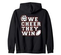 We Cheer They Win - Cheerleader Cheerleader Team Sport Girl Felpa con Cappuccio