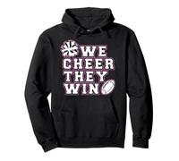 We Cheer They Win - Cheerleader Team Sport Ragazza Cheerleading Felpa con Cappuccio