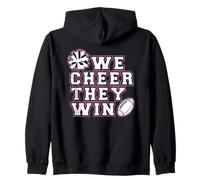 We Cheer They Win - Cheerleader Team Sport Ragazza Cheerleading Felpa con Cappuccio