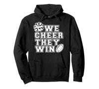 We Cheer They Win - Ragazza Cheerleader Cheerleader Team Sport Felpa con Cappuccio
