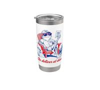 We Deliver At Dawn Frog Driver Divertente Bicchiere termico in acciaio inox doppia parete