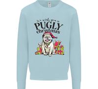 We Desiderio Ti Un Pugly Natale Divertente Carlino Uomo Felpa Maglione