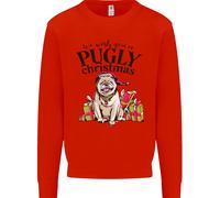 We Desiderio Ti Un Pugly Natale Divertente Carlino Uomo Felpa Maglione