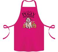 We Desiderio You A Pugly Natale Divertente Bullo Cotone Grembiule 100% Biologico