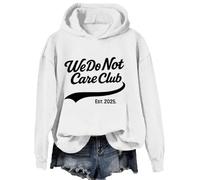 We Do Not Care Club Felpa WDNC Club Camicia a maniche lunghe, bianco-2, XL