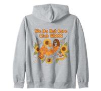 We Do Not Care Club WDNC Libro di Lettura Boho Floral Felpa con Cappuccio
