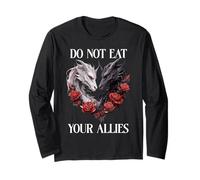 We Do Not Eat Allies Dragon Book Lover Dark Romance Smutty Maglia a Manica
