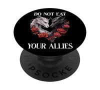 We Do Not Eat Allies Dragon Book Lover Dark Romance Smutty PopSockets PopGrip Adesivo