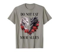 We Do Not Eat Allies Dragons in My Fantasy Era Book Dragon Maglietta