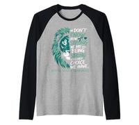 We Don't Know How Strong We Are Leone Consapevolezza Salute Maglia con Maniche Raglan