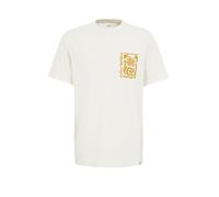 WE Fashion Maglietta arancione / offwhite Uomo WE Fashion XL arancione / offwhite