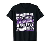 We Fight As One Epilepsy Awareness Month Nastro Viola Maglietta