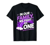 We Fight As One Epilepsy Awareness Month Nastro Viola Maglietta