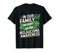 We Fight As One Glaucoma Awareness Month Nastro Verde Maglietta