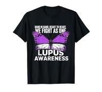 We Fight As One Lupus Awareness Month Nastro Viola Maglietta