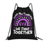 We Fight Together Elder Abuse Awareness Donna Uomo Borsa Con Coulisse Resistente Zainetto Regolabile Gym Sack Per Yoga Calcio Scarpe