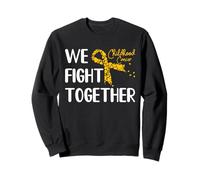 We Fight Together - Nastro di supporto per la consapevolezza del cancro infantile Felpa