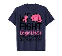 We Fight Together - Nastro Rosa per Donne Contro Il Cancro al Seno Maglietta