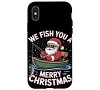 We Fish You A Merry Christmas Pescatori Natale Custodia per iPhone X/XS