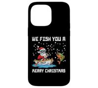 We Fish You Merry Christmas Babbo Natale divertente per uomini, donne e bambini Custodia per iPhone 14 Pro Max