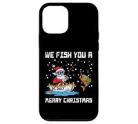 We Fish You Merry Christmas Babbo Natale divertente per uomini, donne e bambini Custodia per iPhone 12 mini