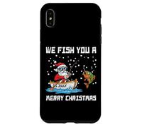We Fish You Merry Christmas Babbo Natale divertente per uomini, donne e bambini Custodia per iPhone XS Max