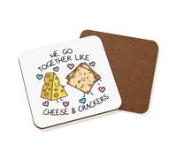 We Go Insieme Come Formaggio & Crackers Sottobicchiere Divertente Valentines Day