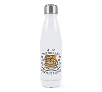 We Go Insieme Come Pancake & Sciroppo Doppio Muro Acqua Bottiglia Divertente