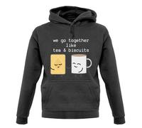 We Go Together Like Tè E Biscuits - Felpa con Cappuccio / - Valentines -