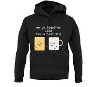 We Go Together Like Tè E Biscuits - Felpa con Cappuccio / - Valentines -