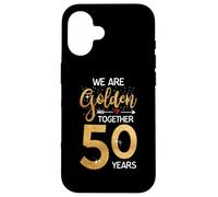 We golden together Romantic Couples 50th Wedding Anniversary Custodia per iPhone 16