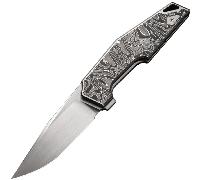 WE Gray Titanium Integral Handle Con Inserti in Fibra di Carbonio con Foglio di Alluminio Satinato a