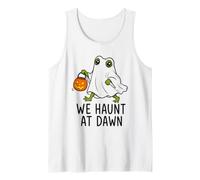 We Haunt At Dawn Frog Ghost Halloween Spettrale Amphibian Lover Canotta