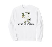 We Haunt At Dawn Frog Meme Ghost Season Halloween Felpa