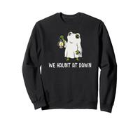 We Haunt At Dawn Frog Meme Ghost Season Halloween Felpa