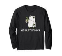 We Haunt At Dawn Frog Meme Ghost Season Halloween Maglia a Manica