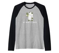 We Haunt At Dawn Frog Meme Ghost Season Halloween Maglia con Maniche Raglan