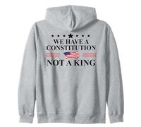 We Have a Constitution Not a King Protest No Kings America Felpa con Cappuccio