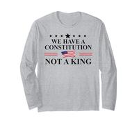 We Have a Constitution Not a King Protest No Kings America Maglia a Manica