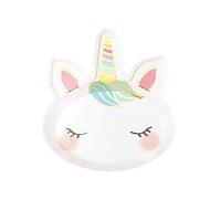 We Heart Unicorns Plate (8Pk, 1 Design)