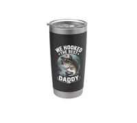 We Hooked The Best Daddy Funny Fishing Dad Bicchiere termico in acciaio inox doppia parete
