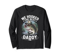 We Hooked The Best Daddy Funny Fishing Dad Maglia a Manica
