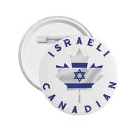 We I Stand With Israel Button Pins Canada Israel Flag Pin Pregate per Israele Forte pulsante Supporta Israele Distintivo rotondo per borsa di vestiti Cappello