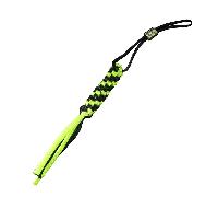 WE Knife Lanyard in Paracord Verde/Nero con Perla Tonda in Titanio Verde A-01A
