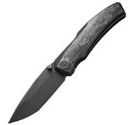 We Knife Swordfin Manico in Fibra di Carbonio Shredded Fodera in Titanio Nero Pietra Nera